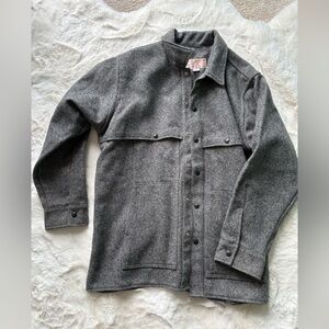 Filson Gray Wool Shirt Jacket